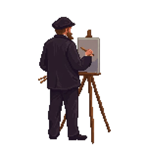 Claude Monet painting en plein air